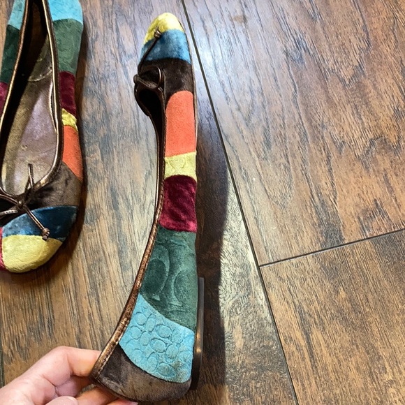 Coach Velvet Patchwork Ballet Flats - Picture 7 of 16